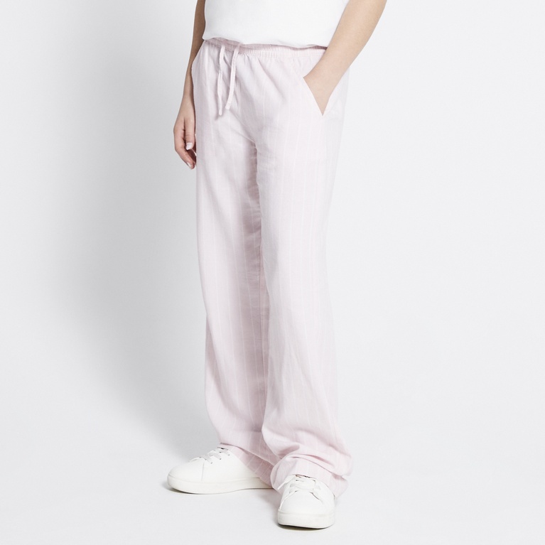 Linen blend pants "Roxy striped star"